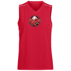 Red-Soc Ladies V-Neck Sleeveless Softball Jersey