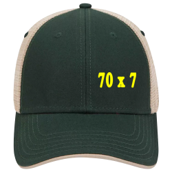 70-x-7 Order Screen Printed Hat | Unisex Otto Cap Hat 122-945