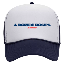 A-DOZEN-ROSES-USA---7 A DOZEN ROSES USA 4 Design Custom Printed Trucker Hat | Unisex Otto Cap Trucker Hat 32-467