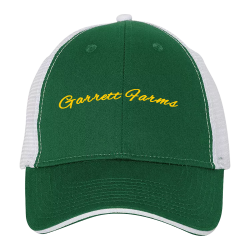 Garrett--Farms Adult Cotton Poly / Nylon Mesh Cap ValueCap